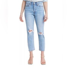 Women’s Levi’s High Rise Wedgie Straight Jeans Light Wash Size 10 XShort W30 L28